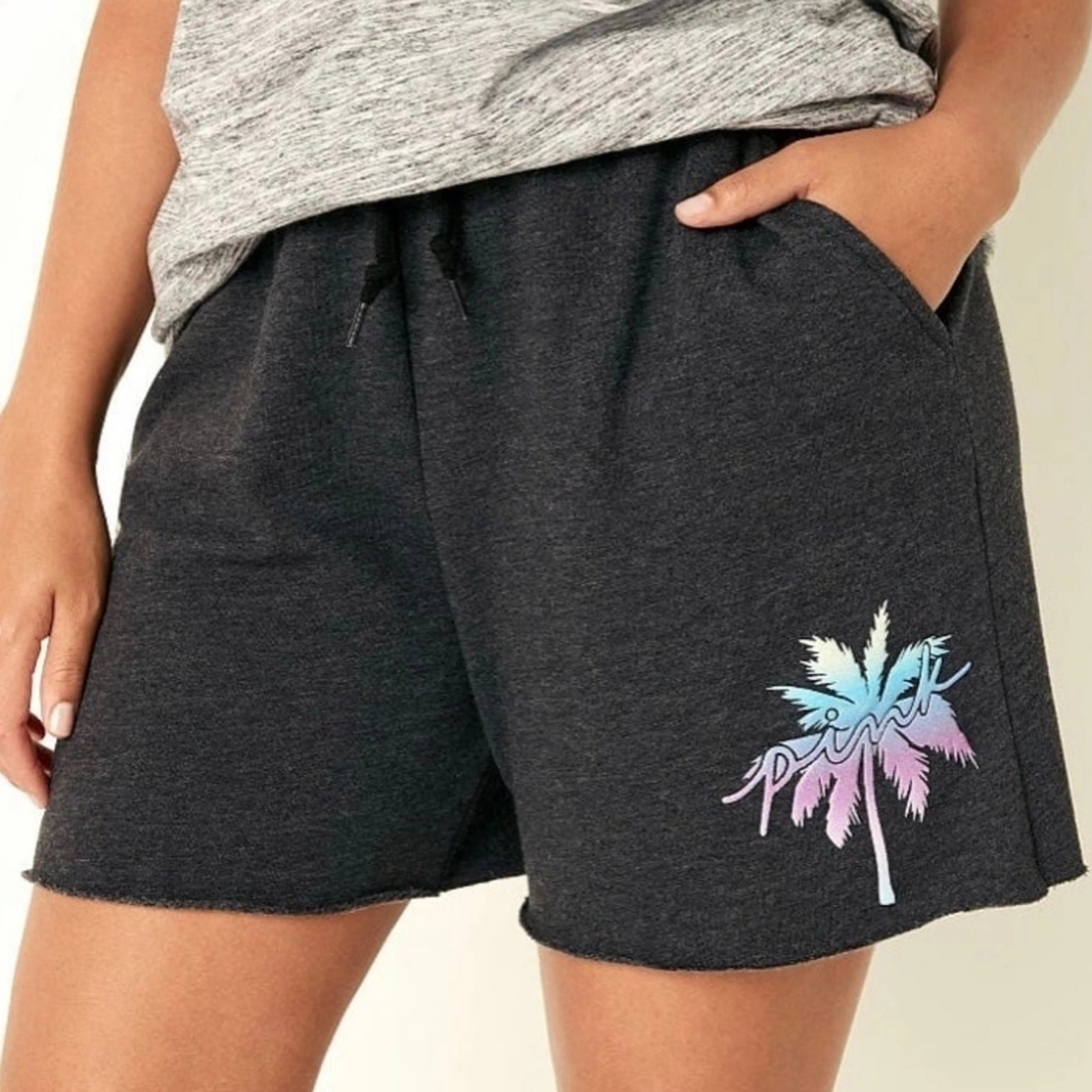 Victoria's Secret PINK Tropical Print Dad Shorts Size Small